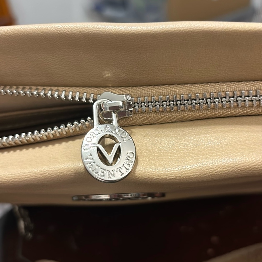 Valentino Orlandi Tan Crossbody & Card Holder NEW - Picture 7 of 14